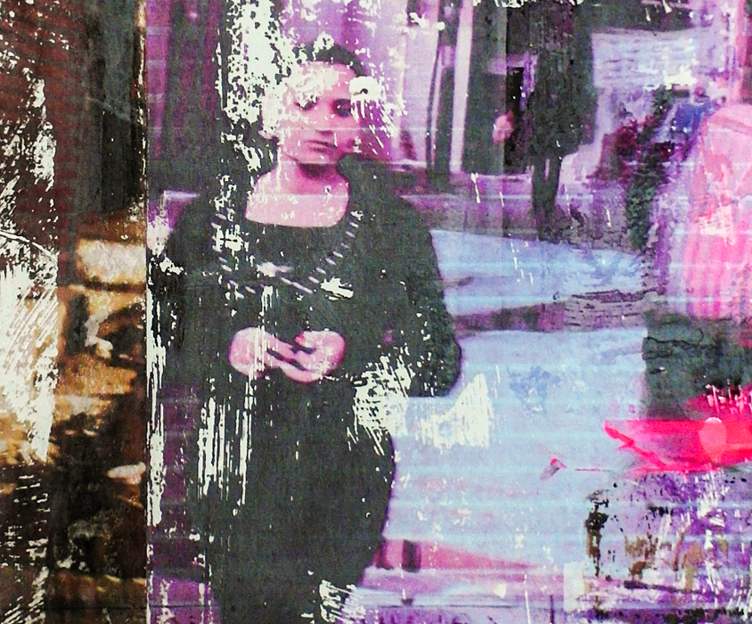 artwork mixed media collage egypt ancient art luxor street life image section
