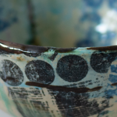 ceramic bowl artwork collage berlin